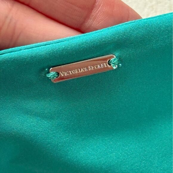 Victoria’s Secret Swim Teal Blue High Waist Tummy Control Bikini Bottom - Picture 8 of 8